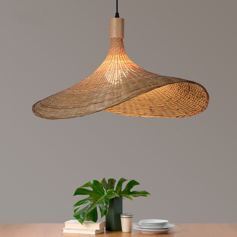 Luxury Bamboo Chandelier New Japanese Style Lamps