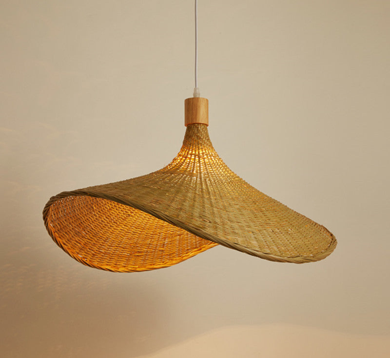 Luxury Bamboo Chandelier New Japanese Style Lamps