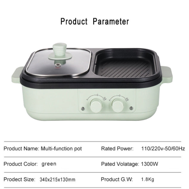 Electric All-in-one Cooking Pot Multi-functional