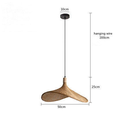 Luxury Bamboo Chandelier New Japanese Style Lamps