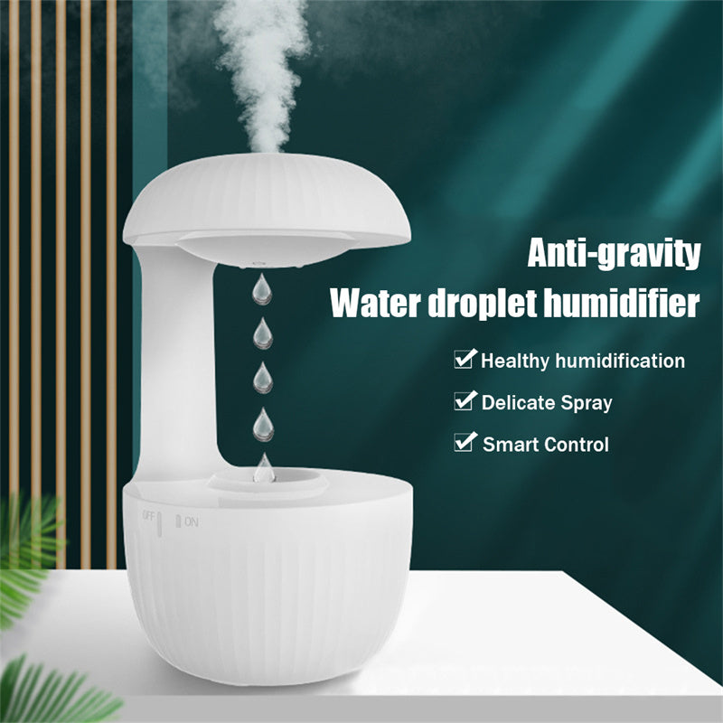 Anti-gravity Air Humidifier With LED Clock