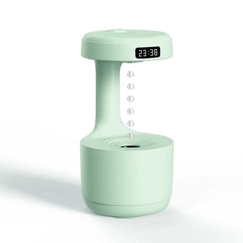 Anti-gravity Air Humidifier With LED Clock