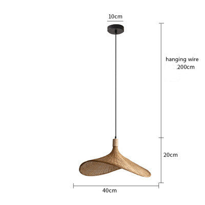 Luxury Bamboo Chandelier New Japanese Style Lamps