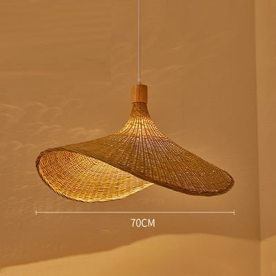 Luxury Bamboo Chandelier New Japanese Style Lamps