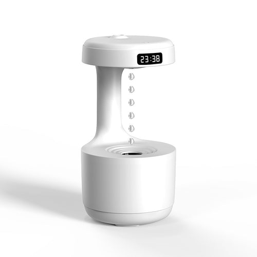 Anti-gravity Air Humidifier With LED Clock