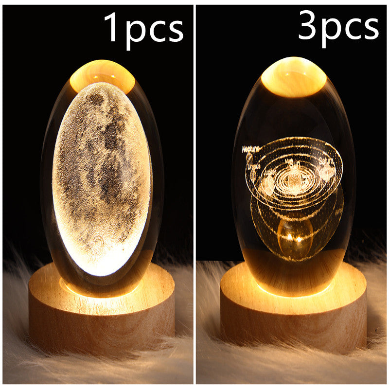LED Night Light Galaxy Crystal Ball